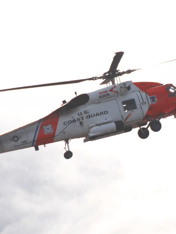 Hero Image Flying Coast Guard Helicopter