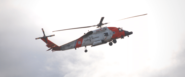 Hero Image Flying Coast Guard Helicopter