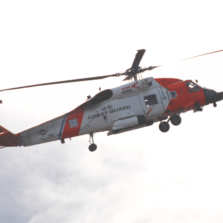 Hero Image Flying Coast Guard Helicopter