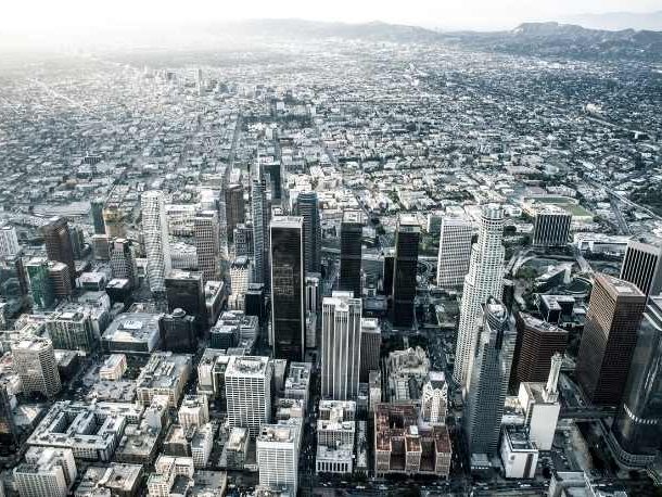 Los Angeles view from Helicopter