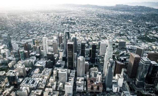 Los Angeles view from Helicopter Los Angeles view from Helicopter