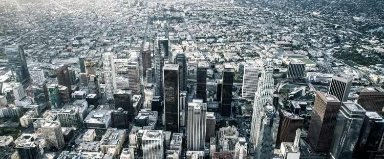 Los Angeles view from Helicopter