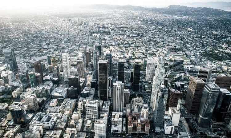 Los Angeles view from Helicopter